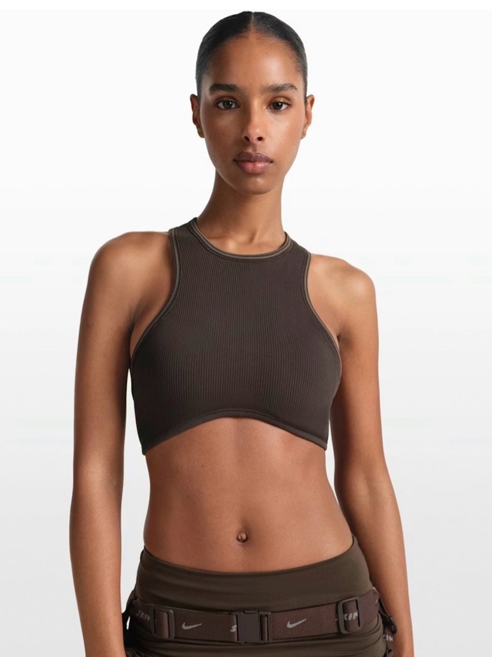 NikeSKIMS Ribbed Seamless RACER FRONT BRA